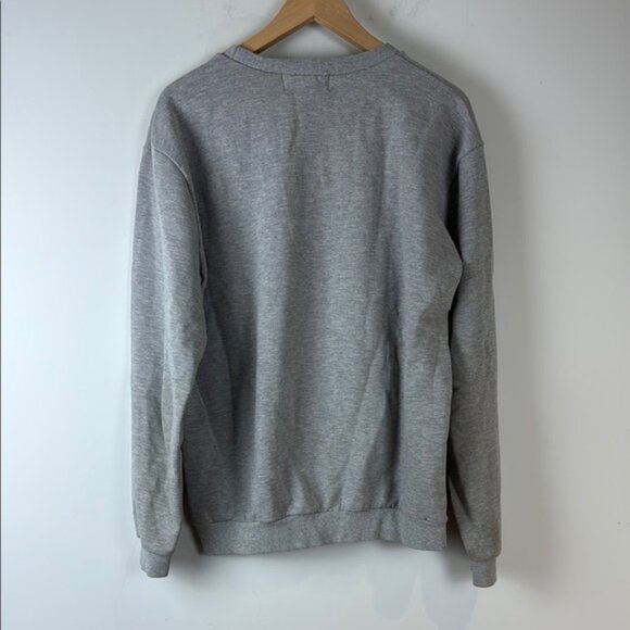 Simons - Gray Graphic Crewneck Sweatshirt Large - Picture 4 of 8